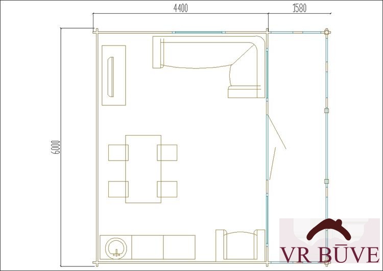 Дачные дома DD9 — 36 m²