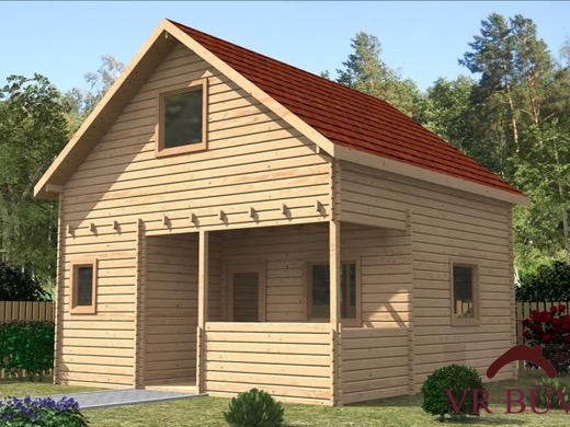 Koka vasarnīcas AVR Elvaro — 56 m²