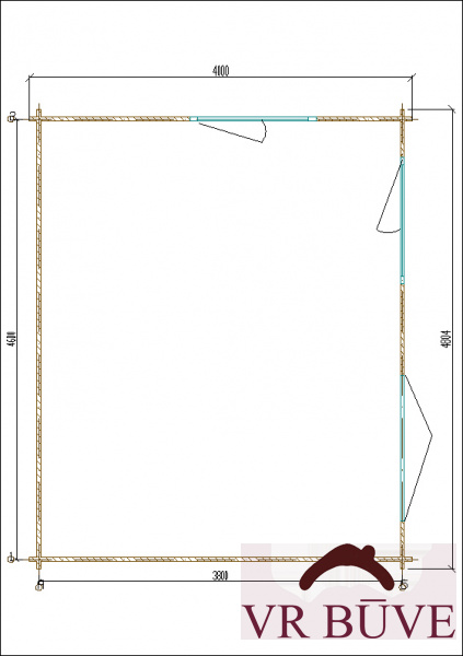Dārza mājas AVR Nivo 3 — 20 m²