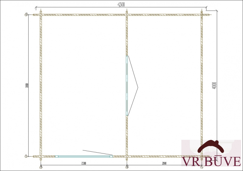 Dārza mājas AVR Lina — 8.45 m²