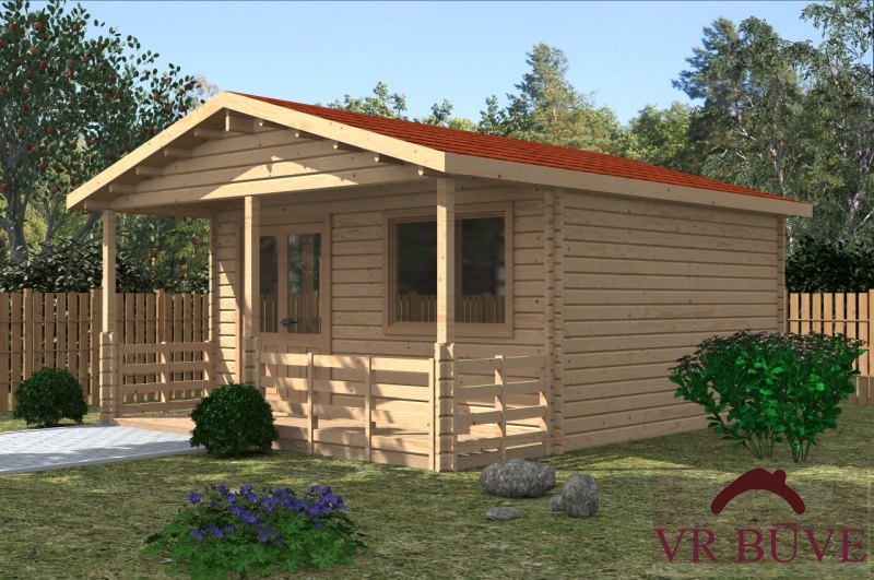 Koka vasarnīcas DD5 — 28.8 m²