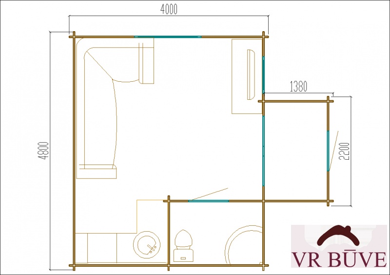 Дачные дома DD7 — 22 m²