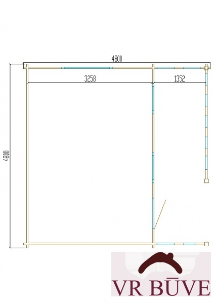 Dārza mājas AVR Virena 2 — 23 m²