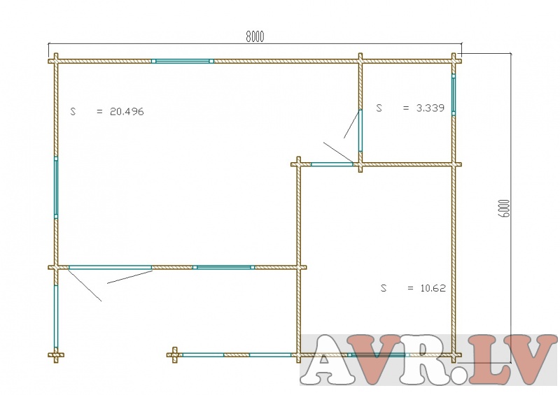 Дачные дома AVR Silvor — 48 m²